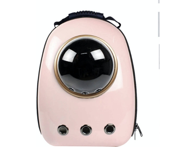 Transportín para Perros LUBI Portátil (Rosa - 12.6x11.5x16.5cm - Hasta: 7 Kg - S - Porte Pequeño)