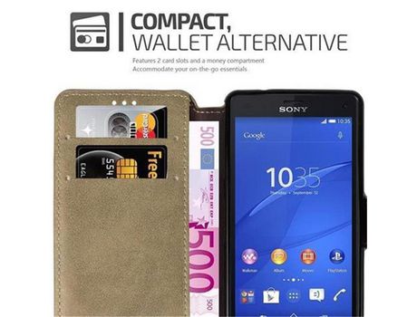 Carcasa para Sony Xperia Z3 COMPACT CADORABO Marrón