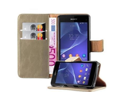 Carcasa para Sony Xperia Z1 COMPACT CADORABO Marrón