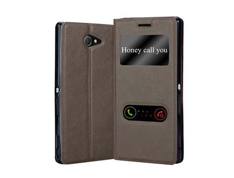 Carcasa para Sony Xperia M2 / M2 AQUA CADORABO Marrón