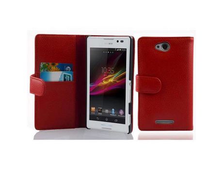 Carcasa para Sony Xperia C CADORABO Rojo