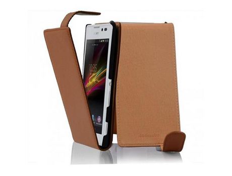 Carcasa para Sony Xperia C CADORABO Marrón