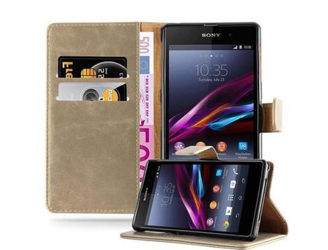 Carcasa para Sony Xperia Z1 CADORABO Marrón