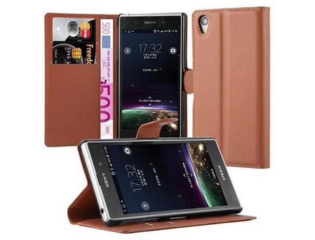 Carcasa para Sony Xperia Z1 CADORABO Marrón