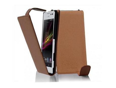 Carcasa para Sony Xperia C CADORABO Marrón