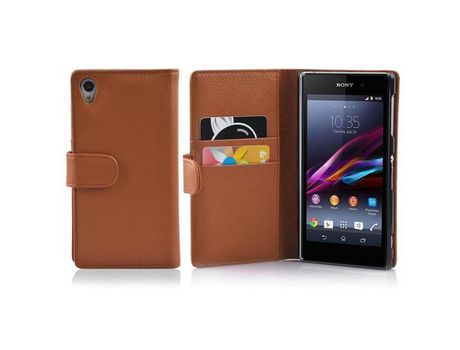 Carcasa para Sony Xperia Z1 CADORABO Marrón