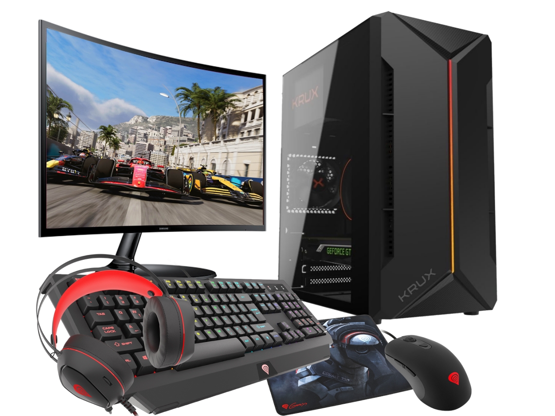VIST Kit Gaming RGB Ryzen 5 5600G RAM 32GB RX Vega SSD 1TB M.2 WiFi Pantalla 24" W11
