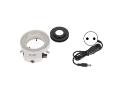 Anillo de luz LED ajustable con 144 LED para microscopio estereoscópico y fuente de luz para cámara - Accesorio para microscopio