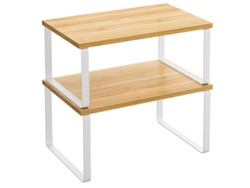 Juego de 2 organizadores de encimera de madera, multiusos Tommy01