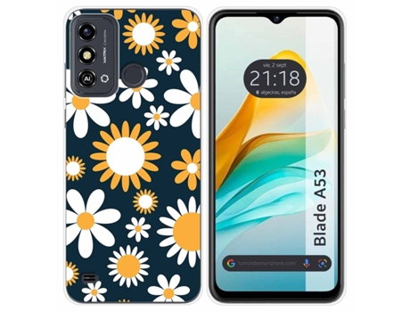 Funda Silicona para Zte Blade A53 diseño Flores 08 Dibujos