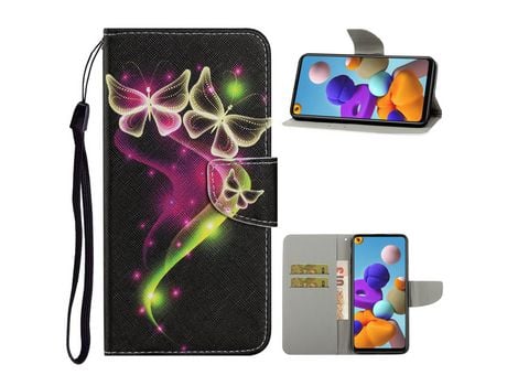 Funda para Samsung Galaxy A21S (PU - Amarillo)