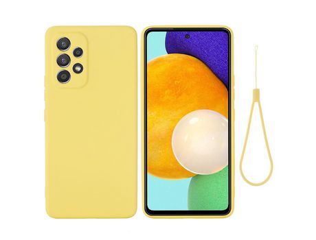 Funda para Samsung Galaxy A53 5G (Silicona - Amarillo)