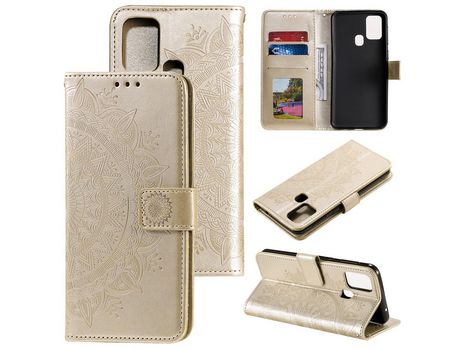 Funda para Samsung Galaxy A21S (PU - Dorado)