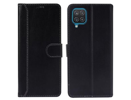 Funda para Samsung Galaxy A12 (PU, TPU - Negro)