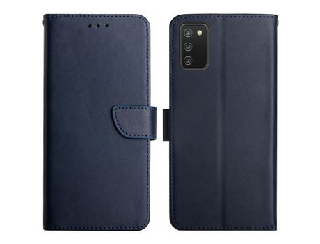 Funda para Samsung Galaxy A03S 166.5 X 75.98 X 9.14Mm ( Couro Genuíno - Azul)