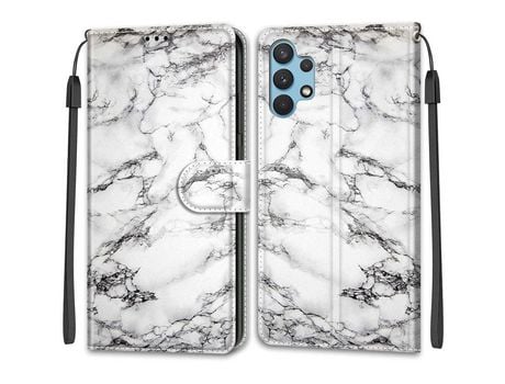 Funda para Samsung Galaxy A32 (PU, TPU - Blanco)