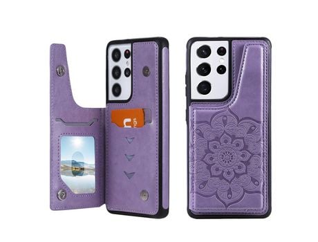 Funda para Samsung Galaxy S21 Ultra 5G (Tpu, Pu - Morado)