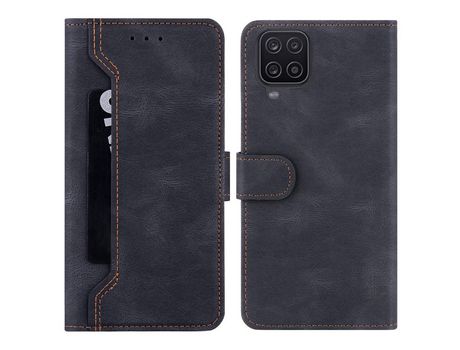 Funda para Samsung Galaxy A22 4G Eu Version (PU, TPU - Negro)