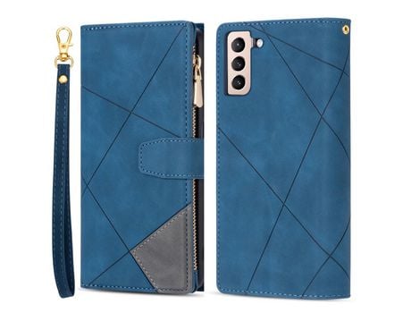 Funda para Samsung Galaxy S21 Fe 5G- S21 Fan Edition (PU, TPU - Azul)