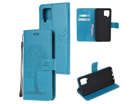 Funda para Samsung Galaxy A12 (PU - Azul)
