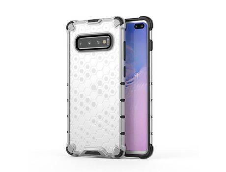Funda para Samsung Galaxy S10 Plus (TPU, PU - Blanco)
