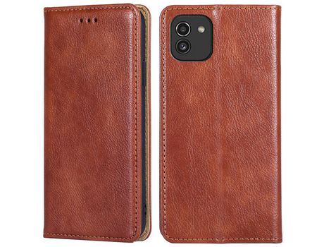 Funda para Samsung Galaxy A03 164.2 X 75.9 X 9.1Mm (Pu - Marrón)