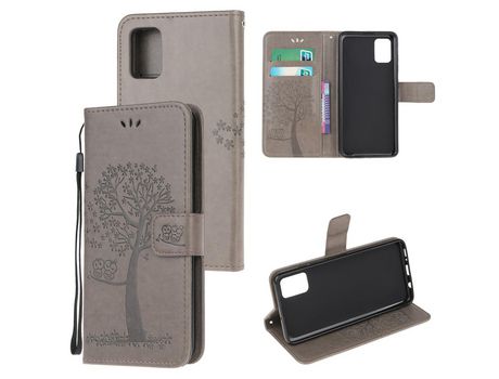 Funda para Samsung Galaxy A02S (PU - Gris)
