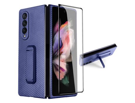 Funda para Samsung Galaxy Z Fold3 5G (Tpu, Pu - Azul)
