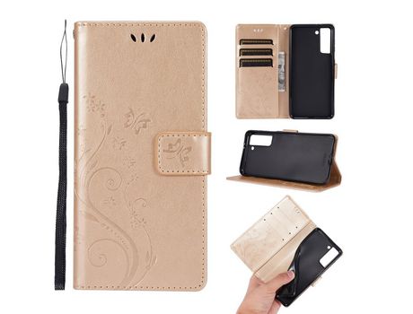 Funda para Samsung Galaxy S21- S30 (PU - Dorado)