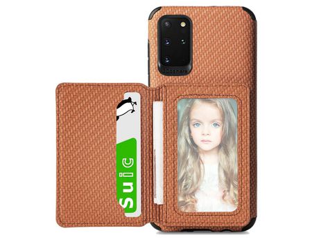 Funda para Samsung Galaxy S20 Plus (Tpu, Pu - Marrón)