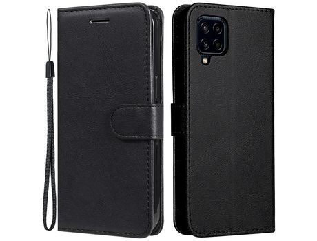 Funda para Samsung Galaxy M32 Global Version (PU, TPU - Negro)