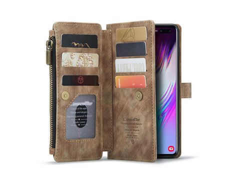 Funda para Samsung Galaxy S10 Plus (PU, TPU - Marrón)