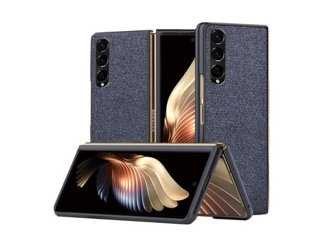 Funda para Samsung Galaxy Z Fold3 5G (TPU, PU - Azul)
