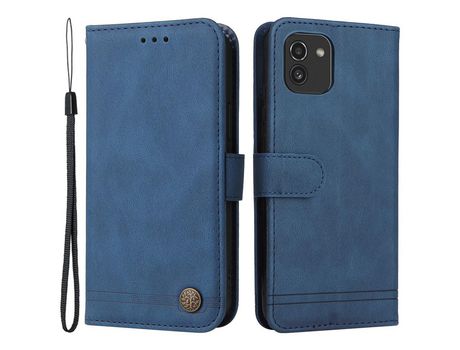 Funda para Samsung Galaxy A03 Global Version 164.2X75.9X9.1Mm (PU - Azul)