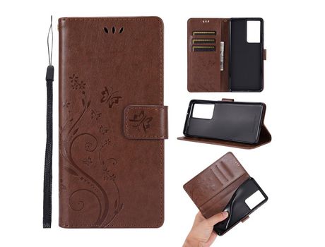 Funda para Samsung Galaxy S21 Ultra 5G- S30 Ultra (PU - Marrón)