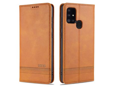 Funda para Samsung Galaxy A21S (PU - Marrón)