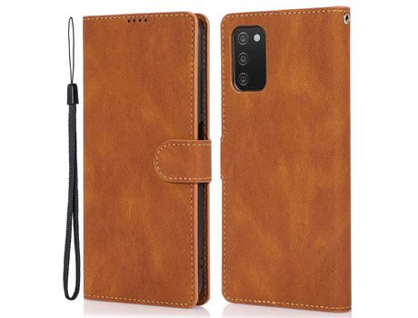 Funda para Samsung Galaxy A03S 164.2 X 75.9 X 9.1Mm (Pu - Marrón)