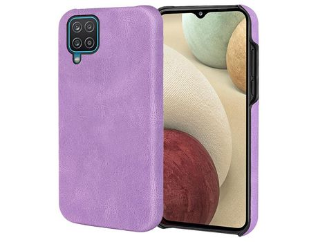 Funda para Samsung Galaxy A12 (TPU, PU - Morado)