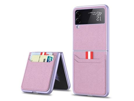Funda para Samsung Galaxy Z Flip3 5G (TPU, PU - Morado)