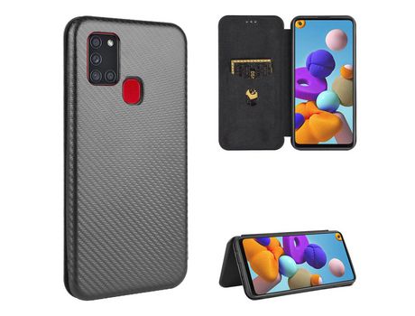Funda para Samsung Galaxy A21S (PU - Negro)
