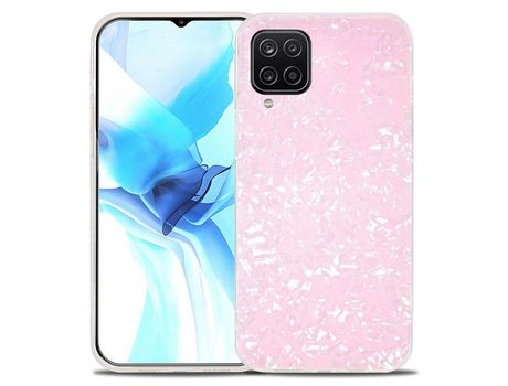 Funda para Samsung Galaxy A12 (TPU, Acrílico - Rosa)