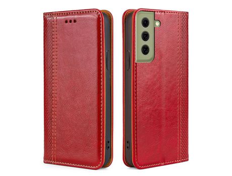 Funda para Samsung Galaxy S21 Fe 5G- S21 Fan Edition (PU, TPU - Rojo)