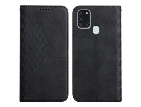 Funda para Samsung Galaxy A21S Global Version (PU, TPU - Negro)