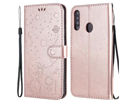 Funda para Samsung Galaxy A20S (PU, TPU - Rosa)
