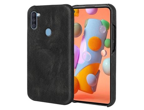 Funda para Samsung Galaxy M11- A11 Eu Version (TPU, PU - Negro)