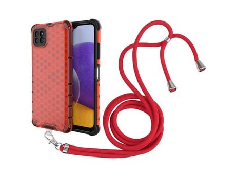 Funda para Samsung Galaxy A22 5G Eu Version (TPU - Rojo)