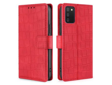 Funda para Samsung Galaxy A03S 164.2 X 75.9 X 9.1Mm (PU, TPU - Rojo)