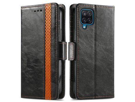 Funda para Samsung Galaxy A12 (PU - Negro)