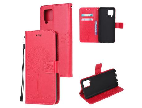 Funda para Samsung Galaxy A12 (PU - Rojo)