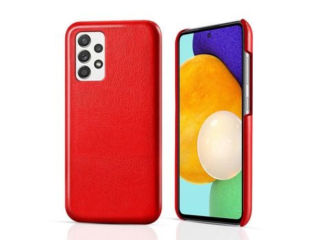 Funda para Samsung A52S 5G- Galaxy A52 4G- 5G (TPU, PU - Rojo)